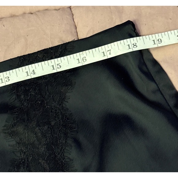 NEW A New Day Women Black Lace Trim Knee Length Skirt, Size L - Picture 6 of 7